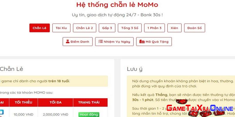 Momo Tài Xỉu sở hữu quy trình đổi thưởng nhanh chóng, tiện lợi